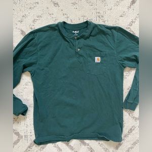 Vintage green Carhartt long sleeve button up